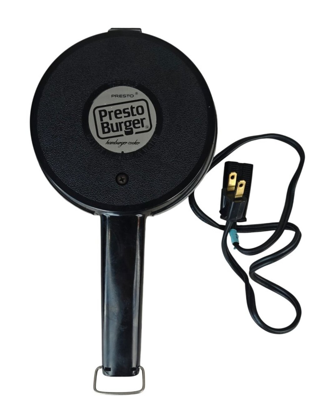 Vintage Presto Burger Hamburger Cooker Electric Nonstick Black Model 05/MB 1